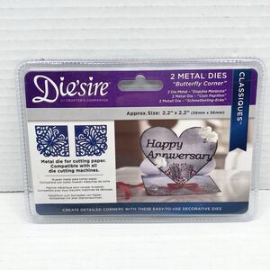 Crafter's Companion Die'sire Classiques 2 Metal Cutting Dies Butterfly Corner